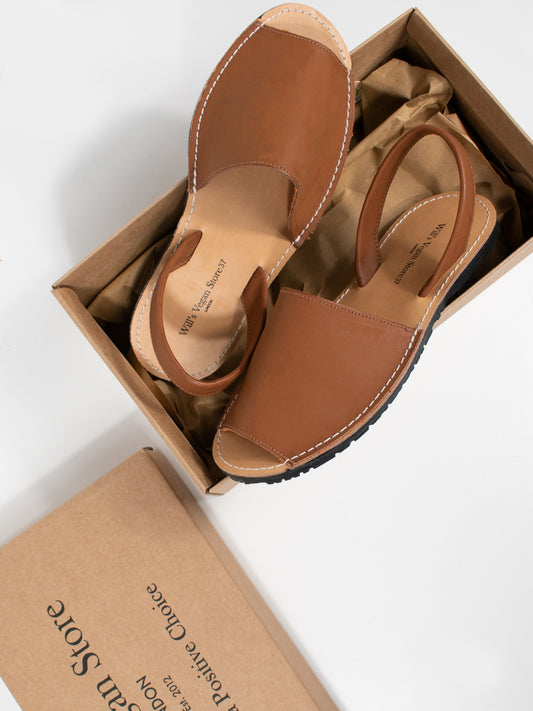 Flache Sandalen | Vegane Damenschuh