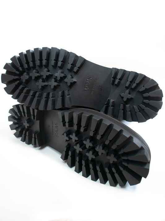 Hohe Schnürstiefel aus veganem Wildleder | Vegane Stiefel