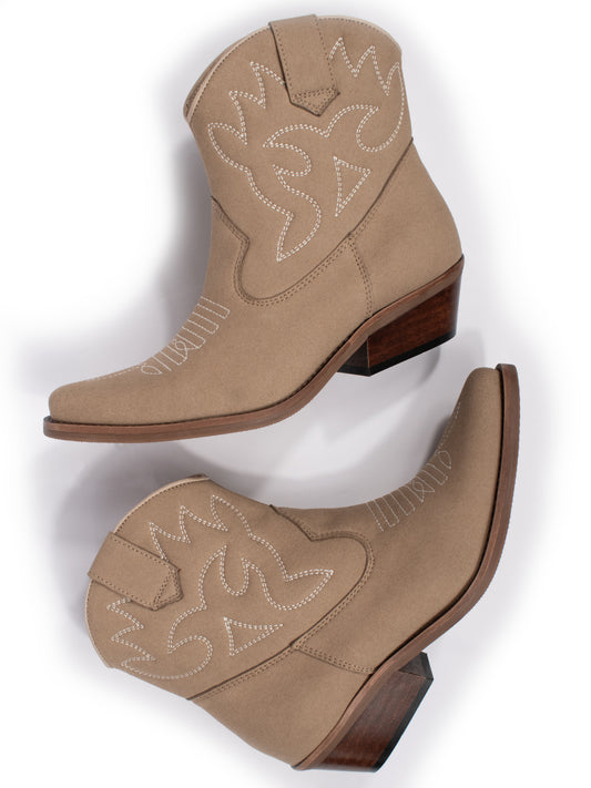 Niedrige Westernstiefel | Vegane Stiefel