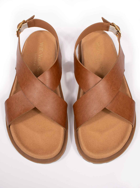 Cross-Over-Fußbett-Sandalen | Vegane Sandalen