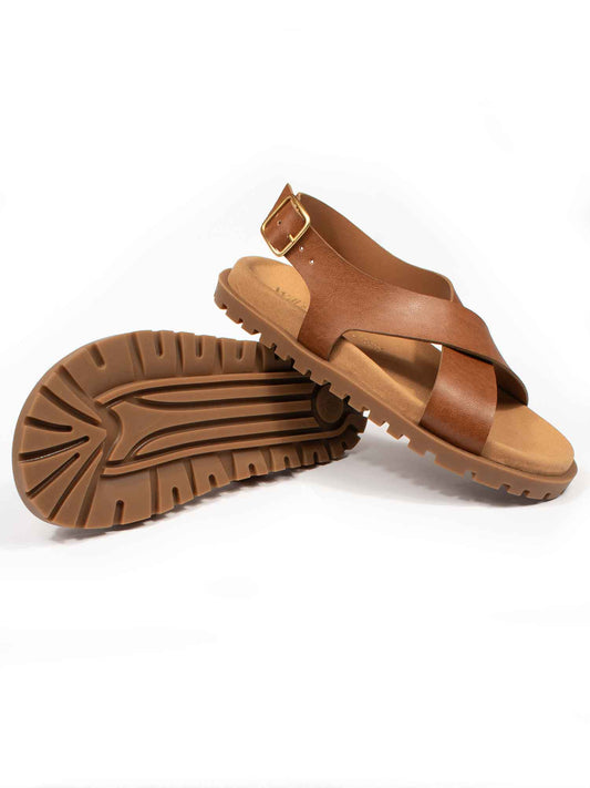Cross-Over-Fußbett-Sandalen | Vegane Sandalen