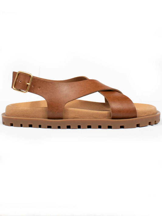 Cross-Over-Fußbett-Sandalen | Vegane Sandalen