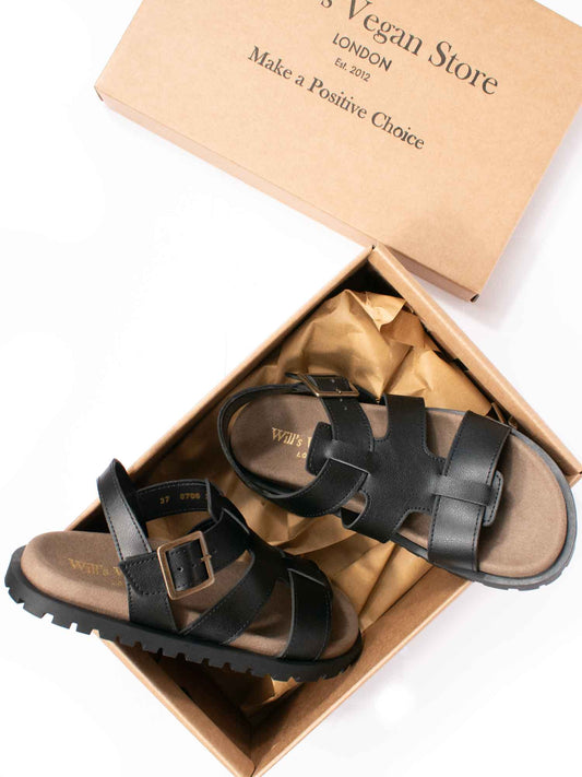 Gladiator-Fußbett-Sandalen | Vegane Sandalen