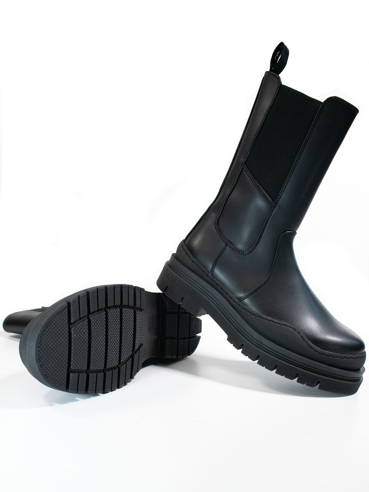 Halbhohe Chelsea-Stiefel mit Gleitsohle