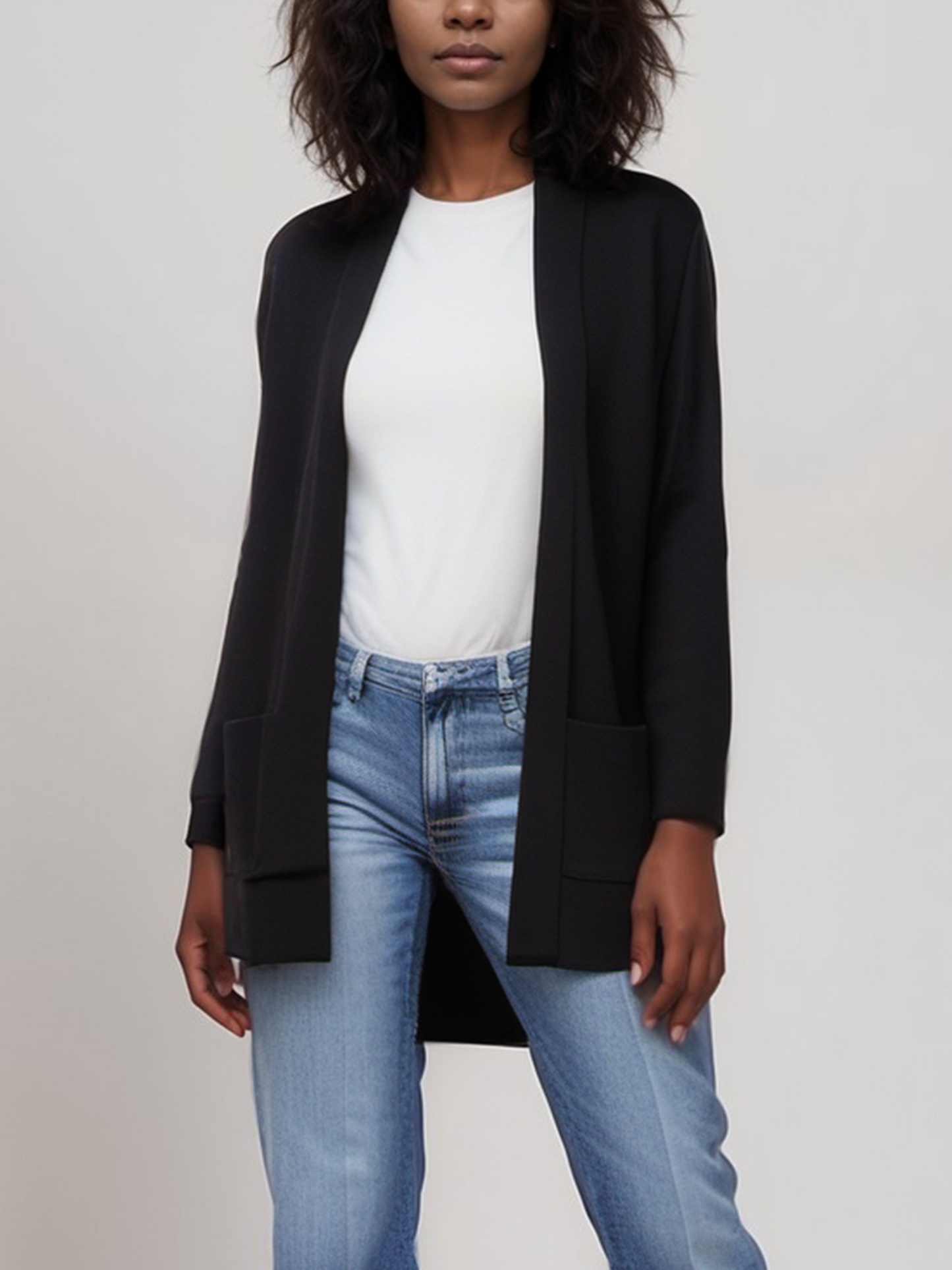 Cardigan en maille recyclée