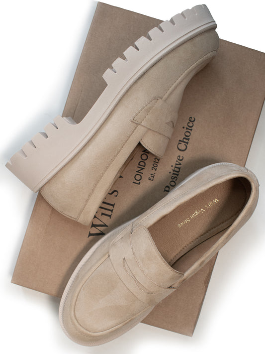 Gleissohle Penny Loafers | Vegane Damenschuh