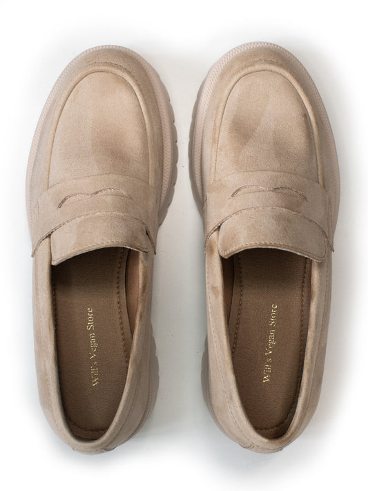 Gleissohle Penny Loafers | Vegane Damenschuh
