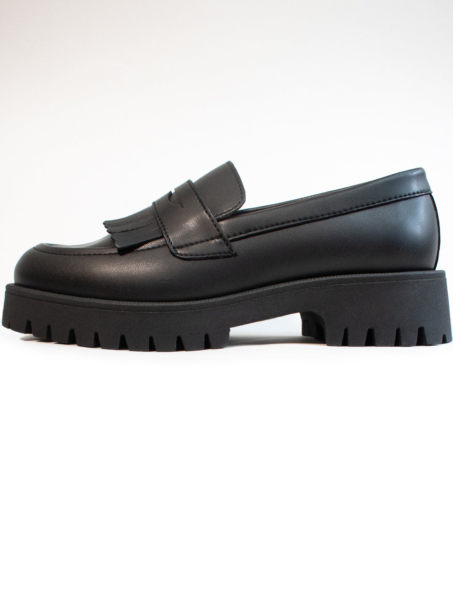 Mocassins à franges avec semelle track
