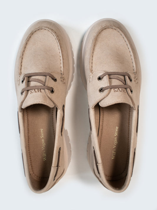 Track Sole Vegan Wildleder Loafers | Vegane Slipper