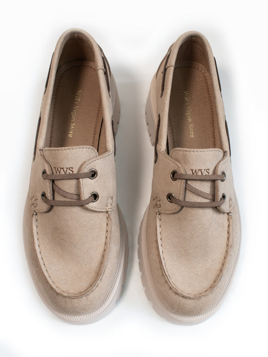 Track Sole Vegan Wildleder Loafers | Vegane Slipper