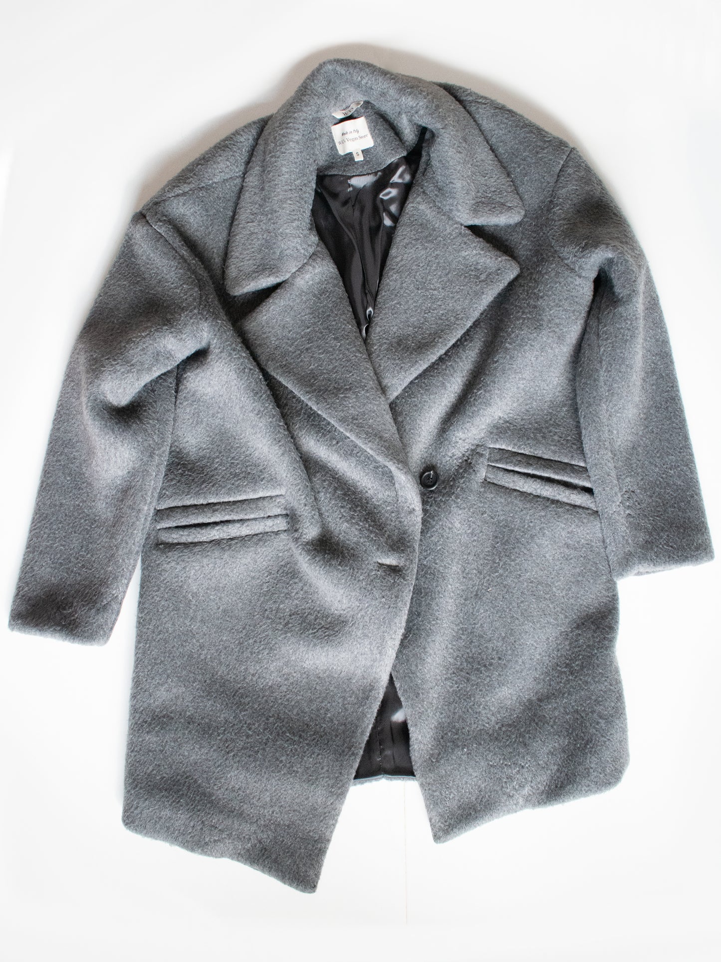 Manteau en laine vegan grande taille