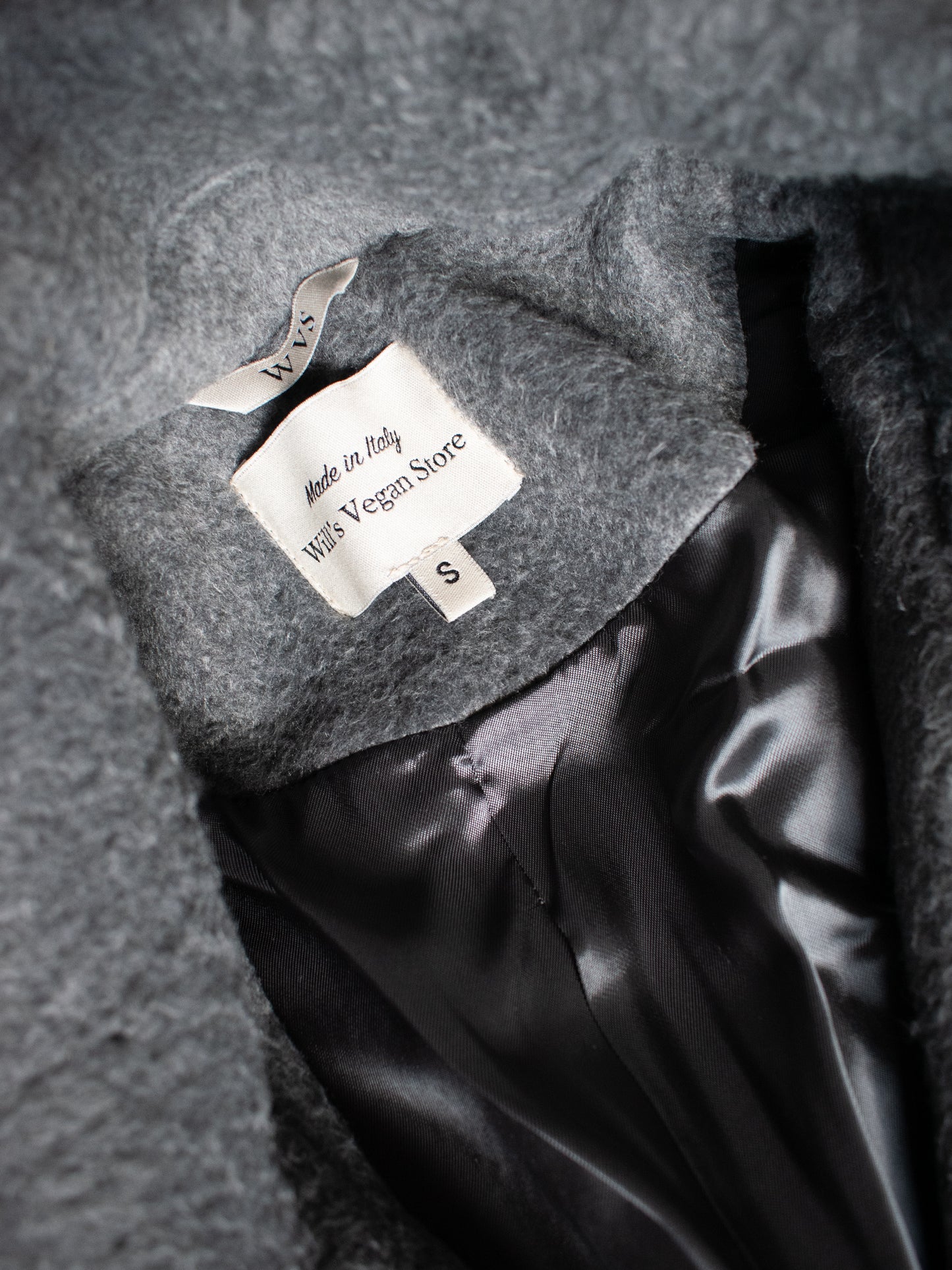 Manteau en laine vegan grande taille