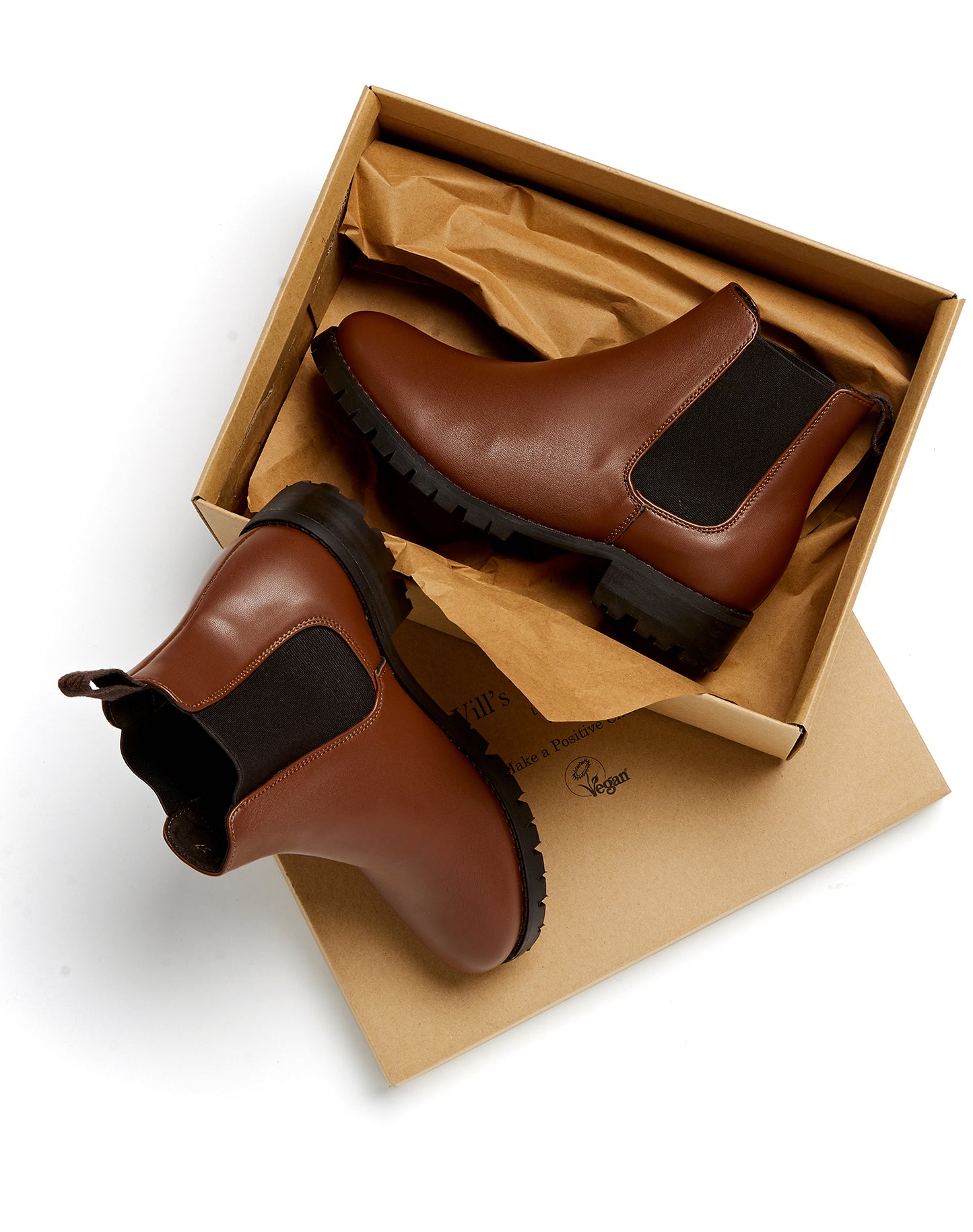 Luxe Chelsea-Stiefel mit tiefem Profil