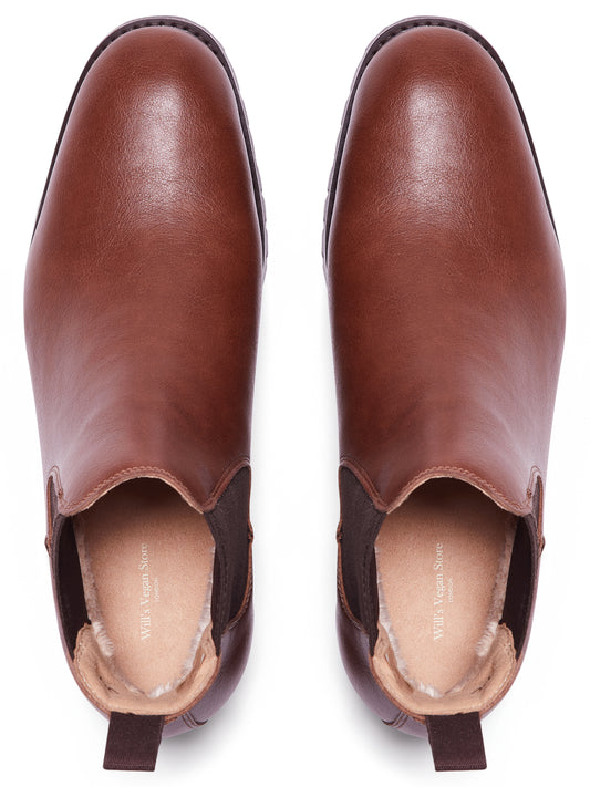 Isolierte, wasserdichte Chelsea-Stiefel | Vegane Winterstiefel
