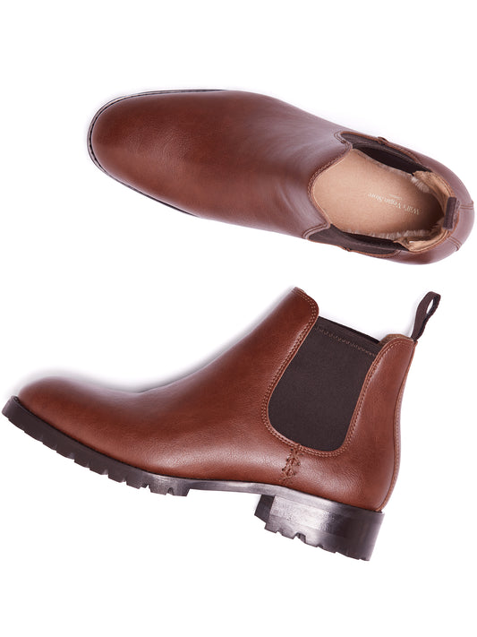 Isolierte, wasserdichte Chelsea-Stiefel | Vegane Winterstiefel