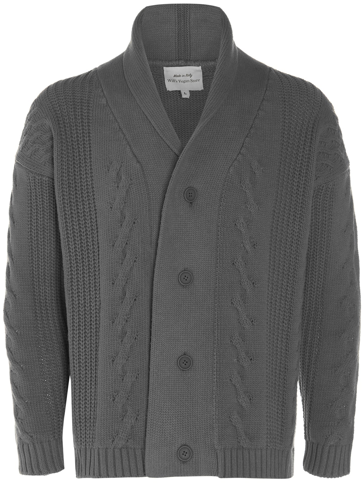 Grobe Strickjacke mit Knopfleiste