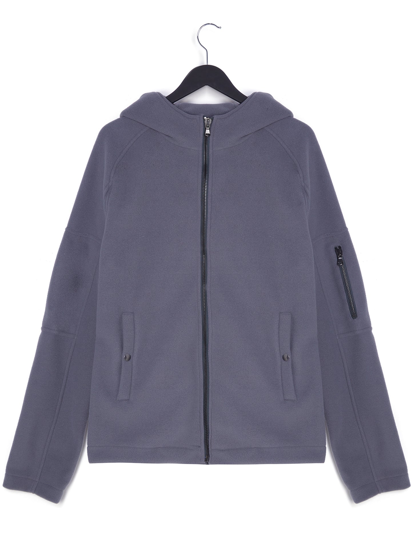 Recycelter Kapuzenpulli mit Reißverschluss