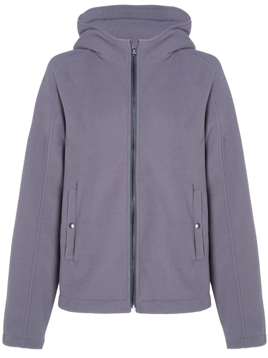 Recycelter Kapuzenpulli mit Reißverschluss | Vegan Fleeces