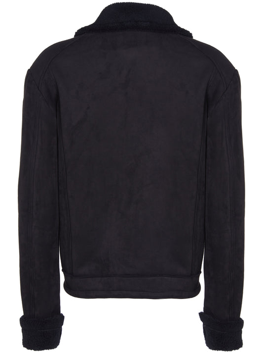 Recycelte Aviator aus veganem Shearling | Vegane Lederjacken