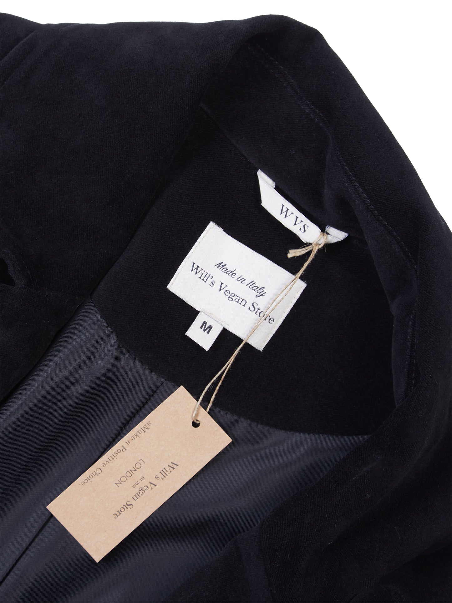 Manteau en laine vegan à double boutonnage