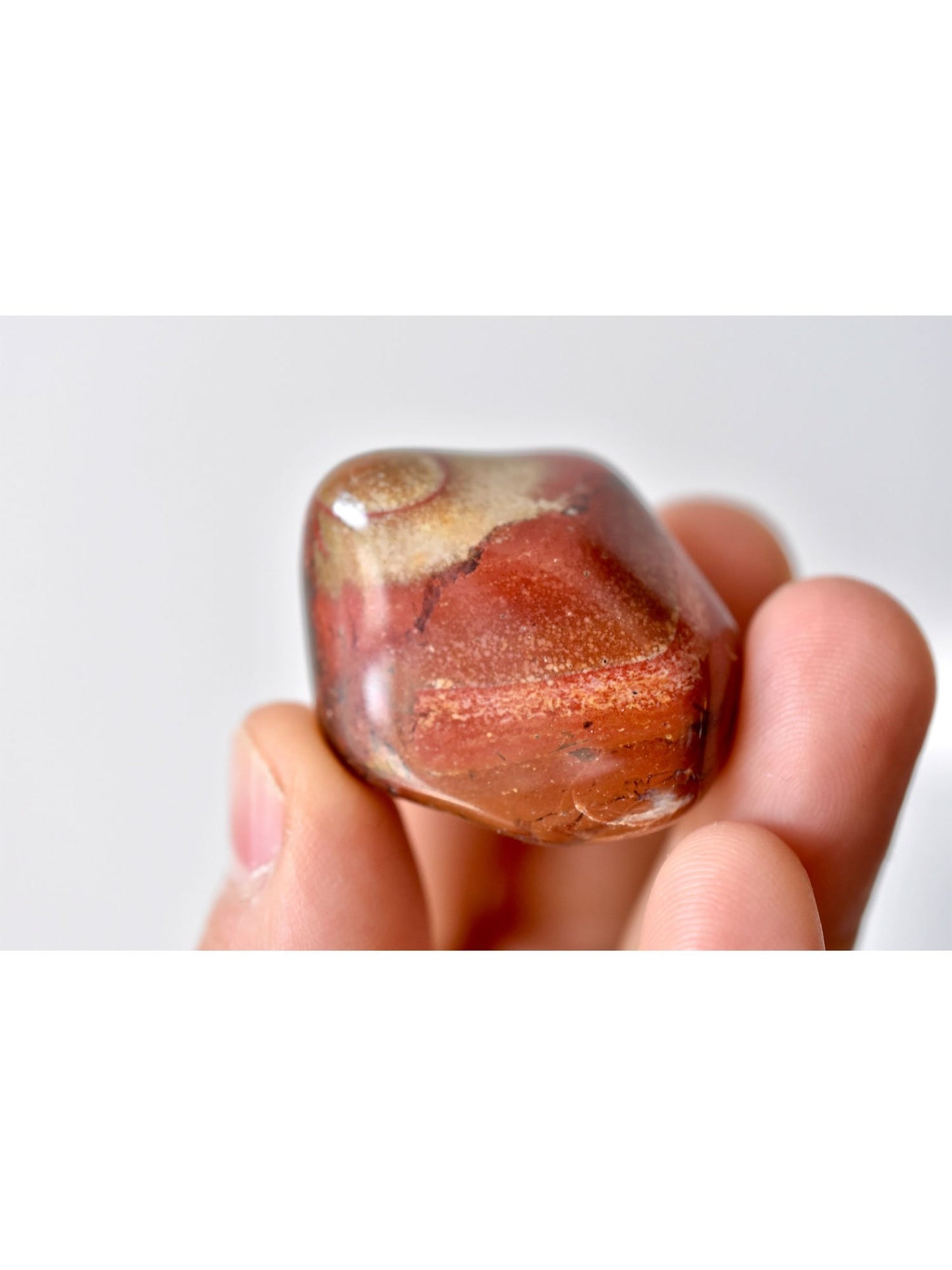 Open Heart Apothecary Rote Jaspis Palmsteine Natural Grounding Crystals