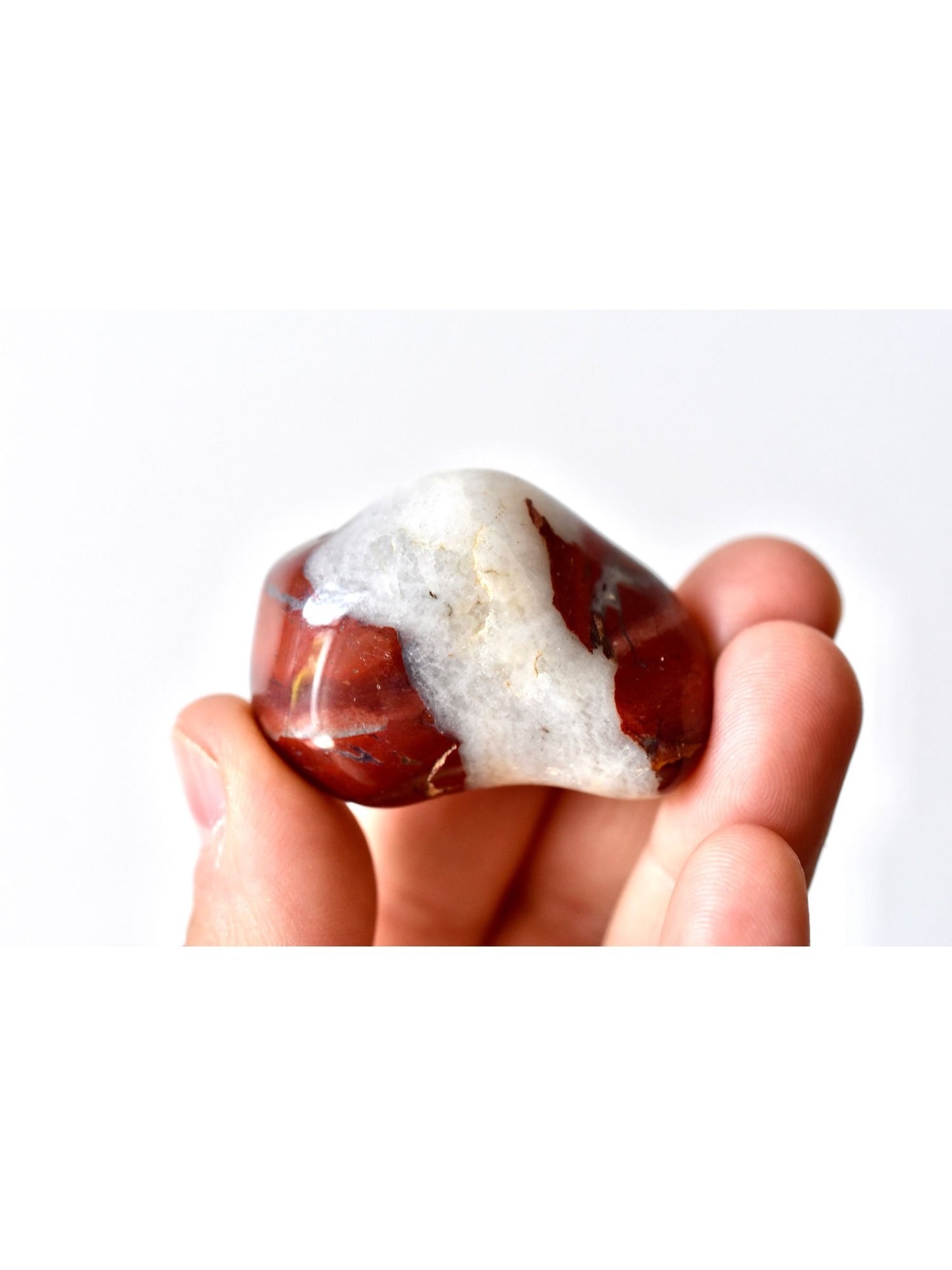 Open Heart Apothecary Rote Jaspis Palmsteine Natural Grounding Crystals