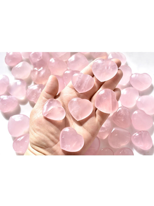 Open Heart Apothecary Rosenquarz Herz Kristalle Rosa Madagaskar Mineral | Spiritual