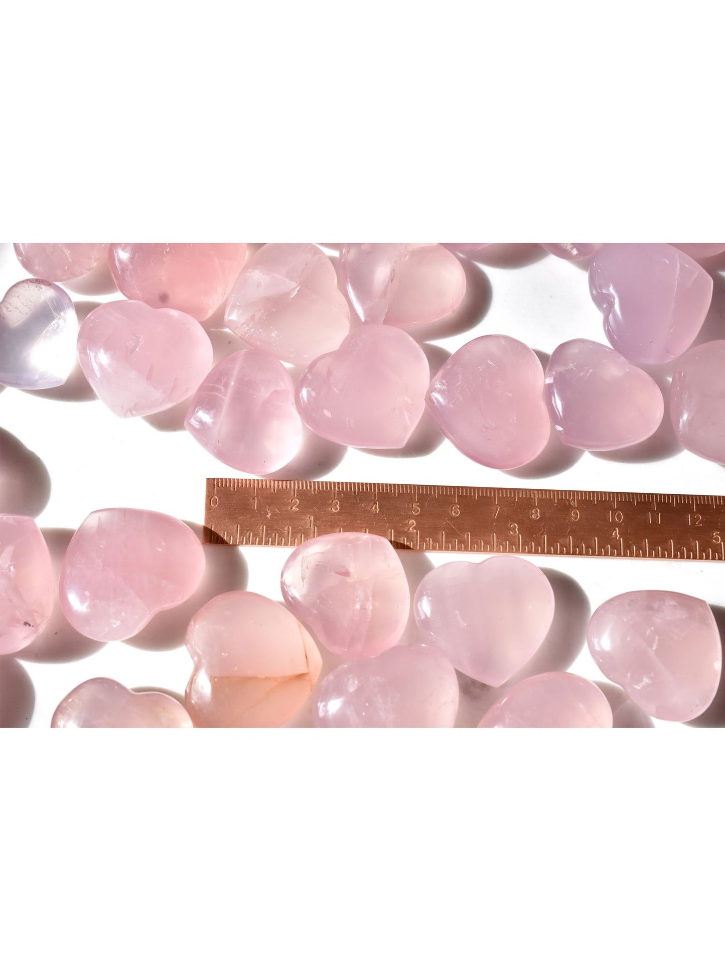 Open Heart Apothecary Rosenquarz Herz Kristalle Rosa Madagaskar Mineral