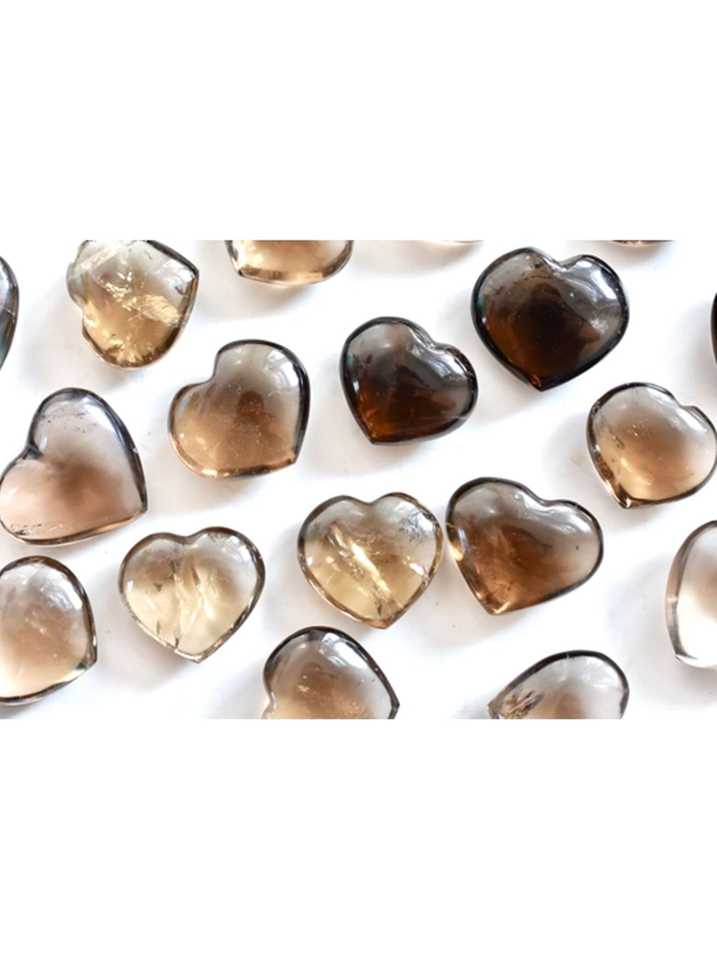Open Heart Apothecary Rauchquarz Herz Kristalle Schönes Naturmineral