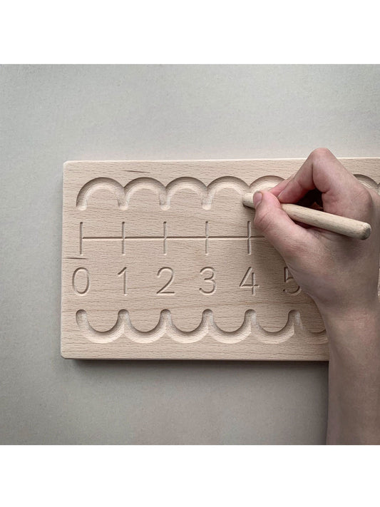 The Little Coach House Nummer Linie Montessori Lernressource |