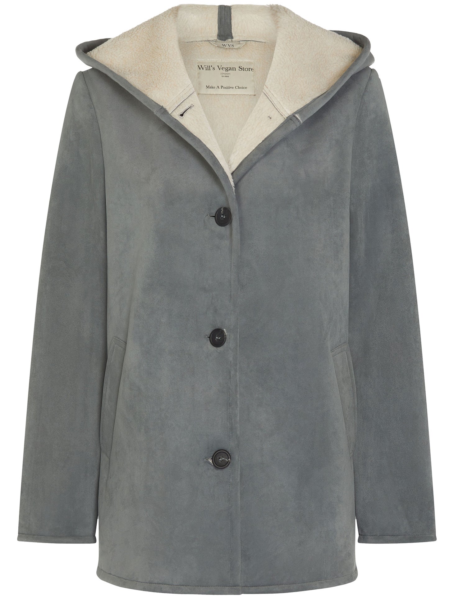 Manteau en peau de mouton végétalien recyclé