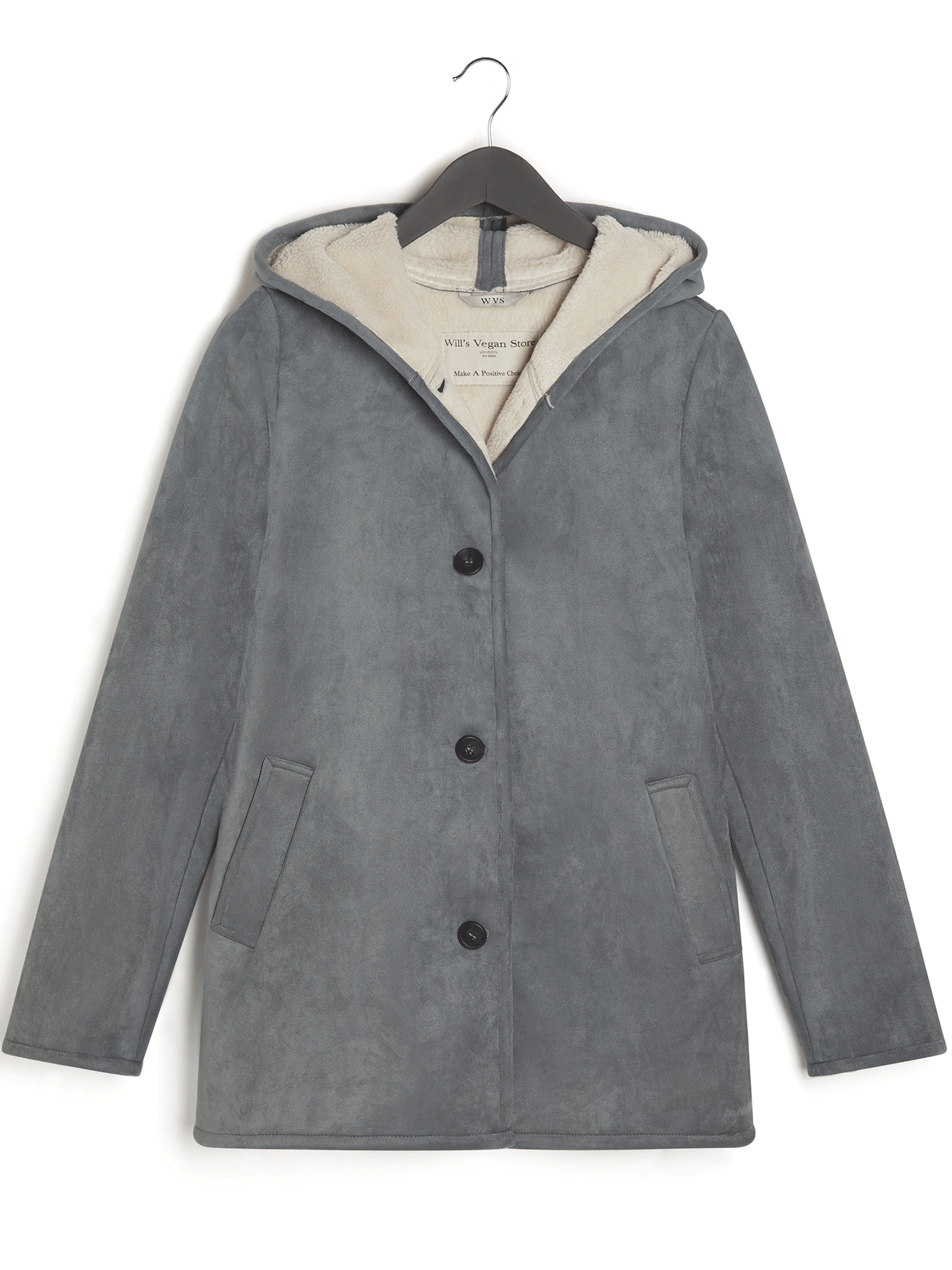 Manteau en peau de mouton végétalien recyclé