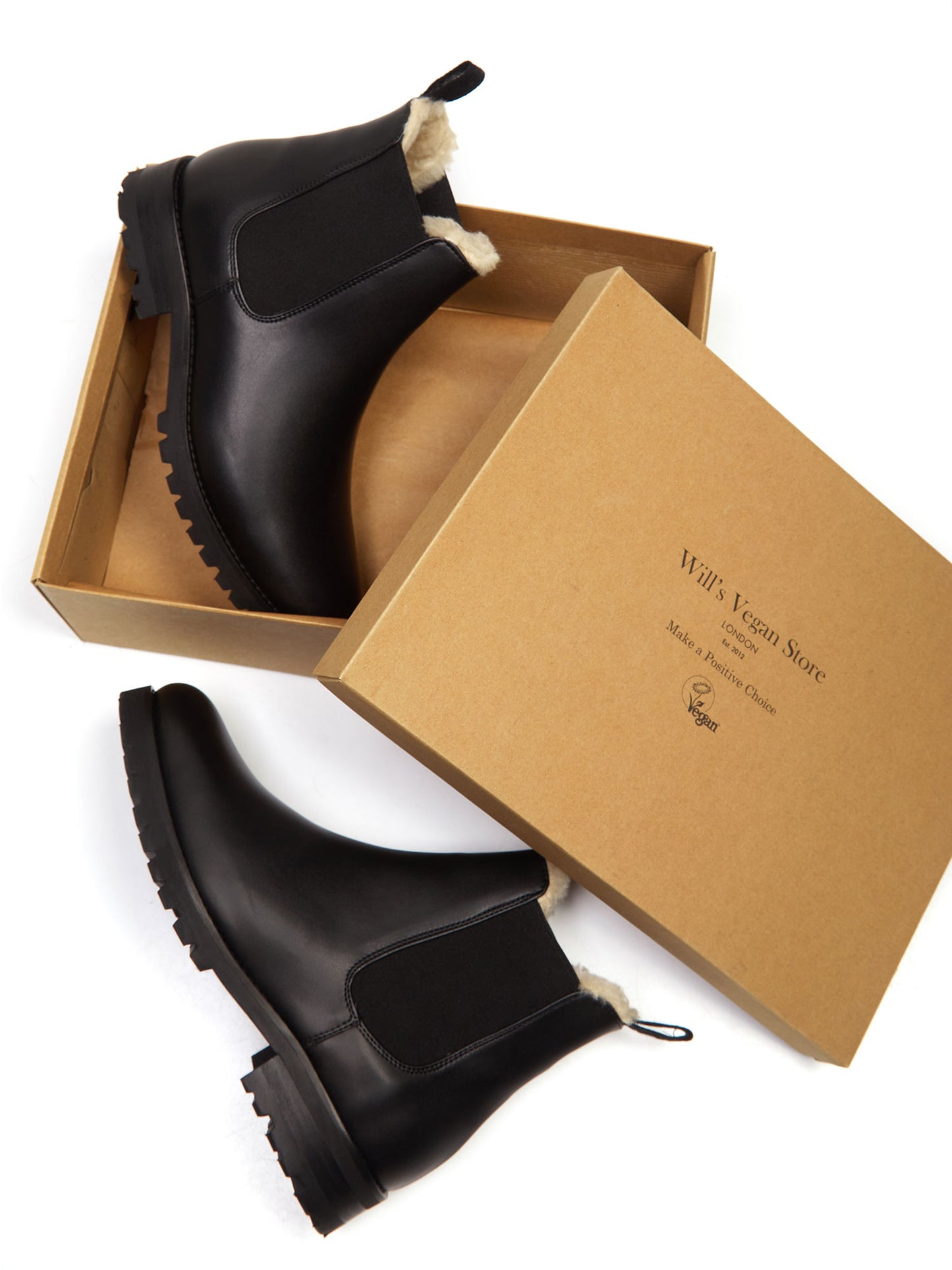 Luxe isolierte Chelsea-Stiefel mit tiefem Profil
