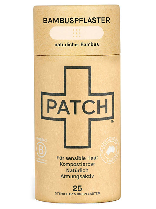 Patch Biologisch abbaubare Bambuspflaster 25er Pack | Nachhaltige vegane Pflaster