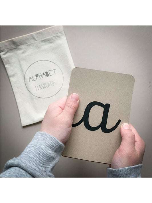 The Little Coach House Schreibschrift Alphabet Blitzkarten Montessori Lernressourcen |