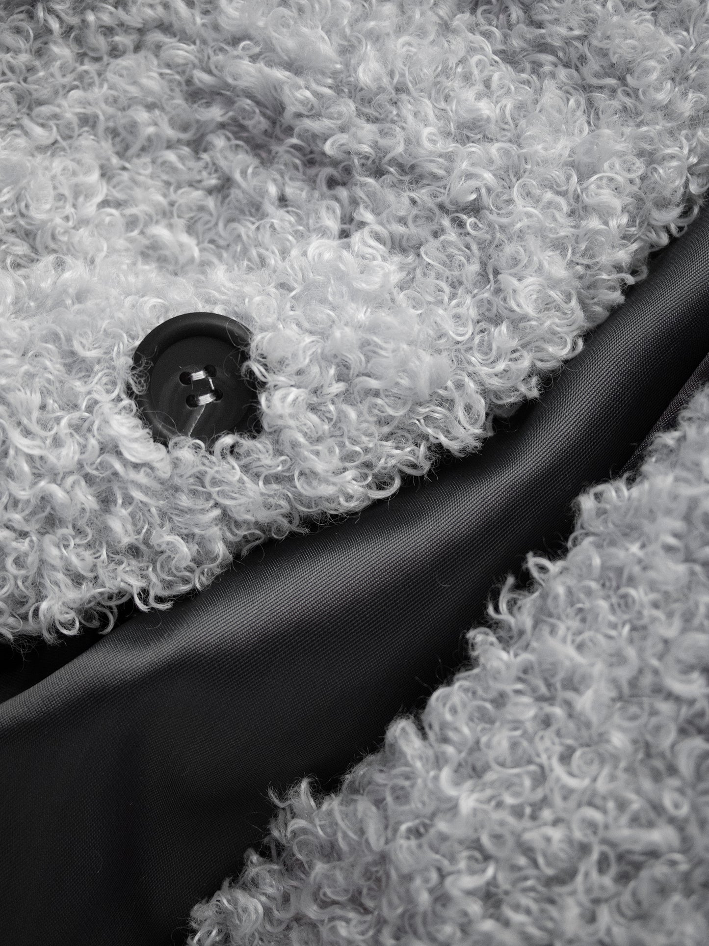 Recycelter Bouclé-Mantel