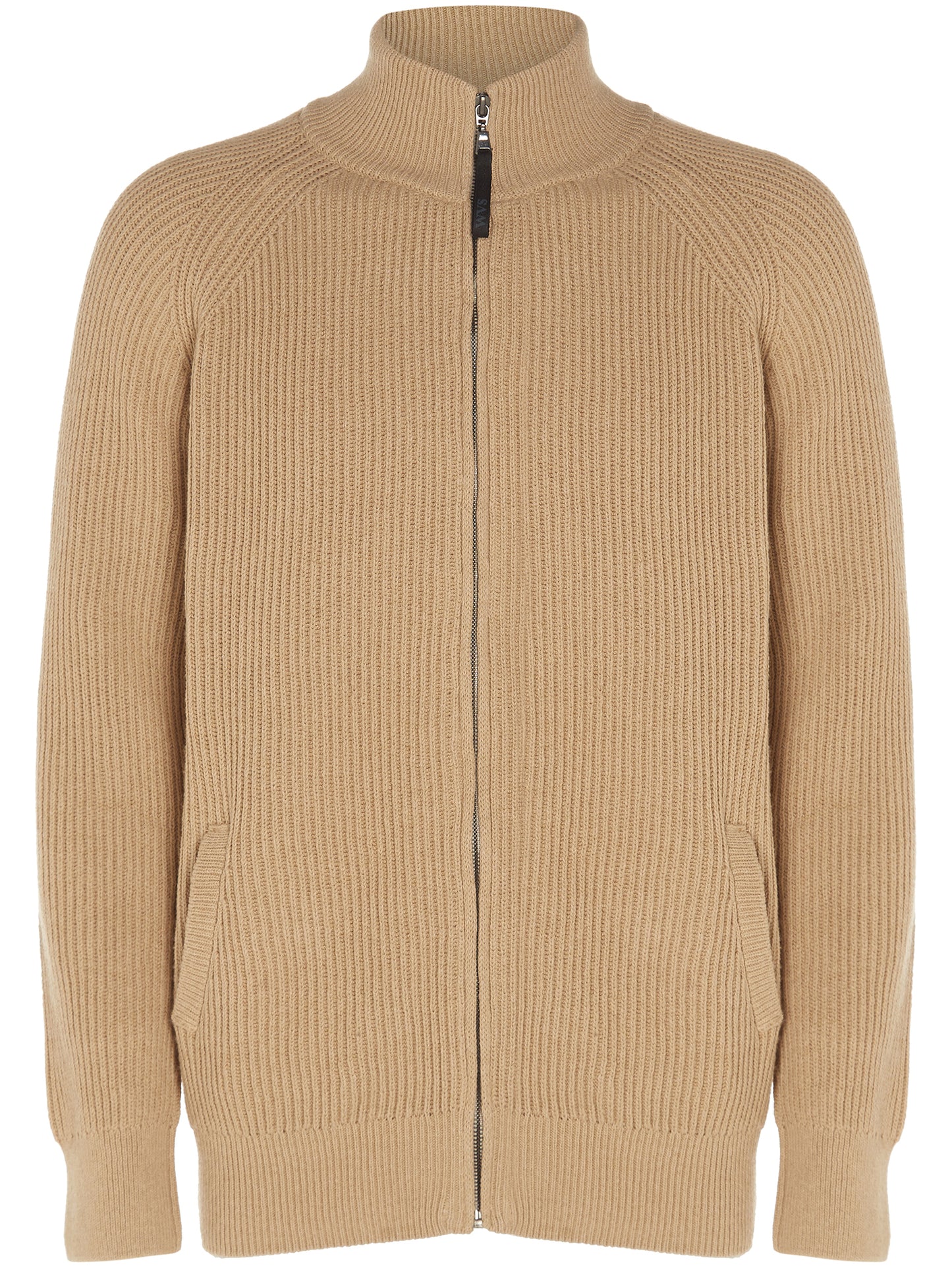 Strickjacke mit durchgehendem Reißverschluss