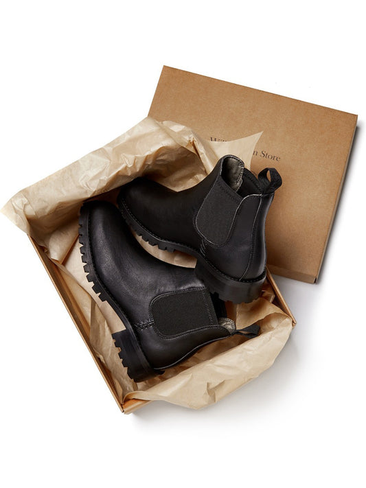 Isolierte, wasserdichte Chelsea-Stiefel | Vegane Winterstiefel