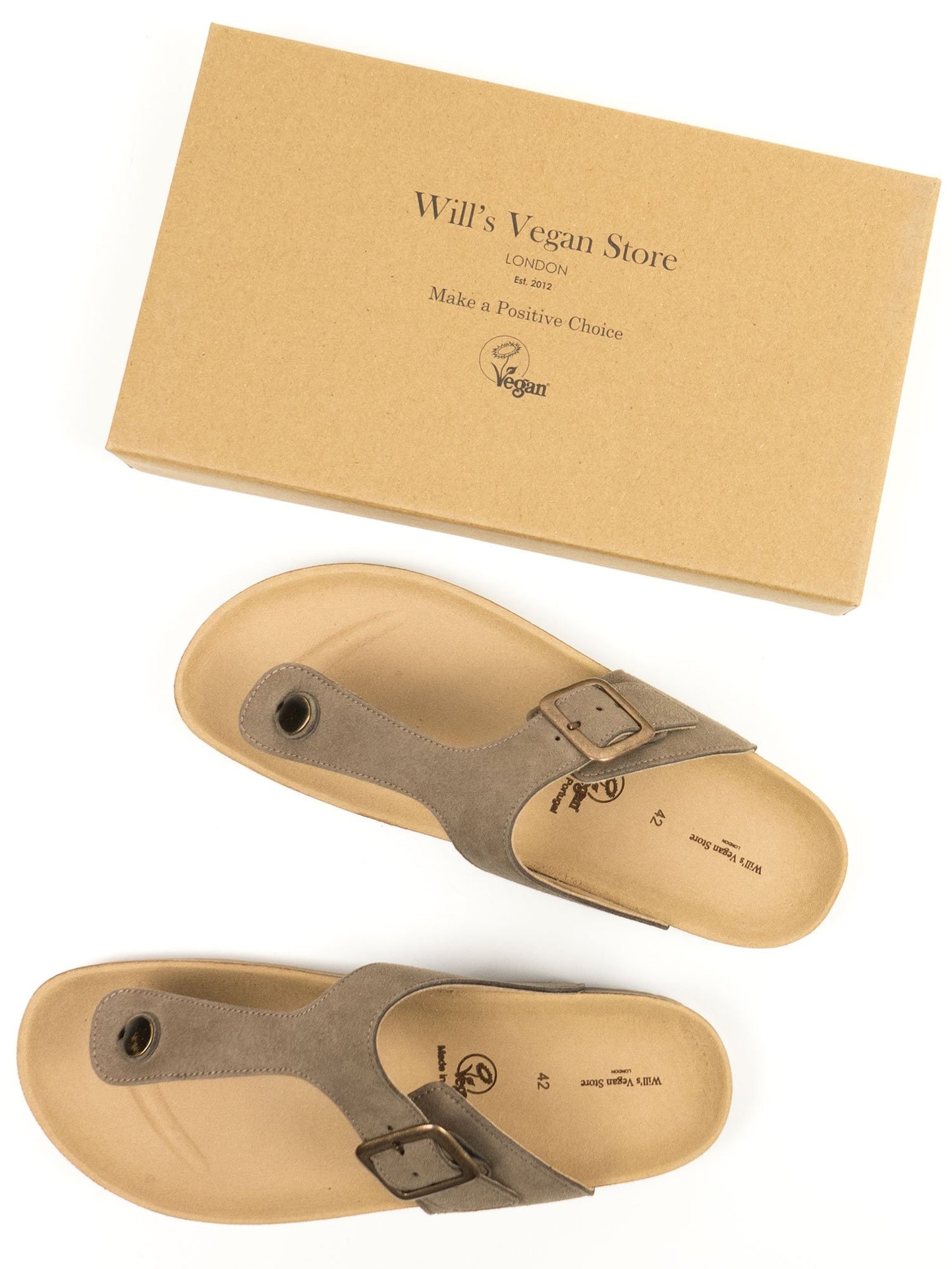 Zehensteg-Fußbett-Sandalen | Will's Vegan Shop