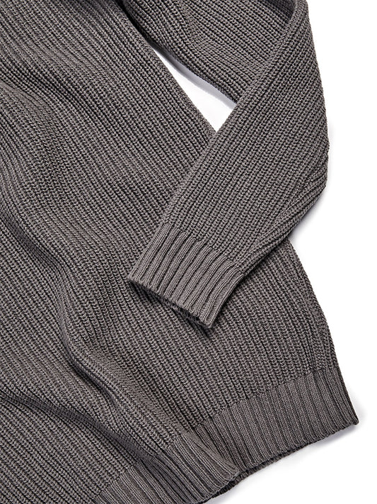 Recycelter Rundstrick-Mockneck | Vegane Strickwaren