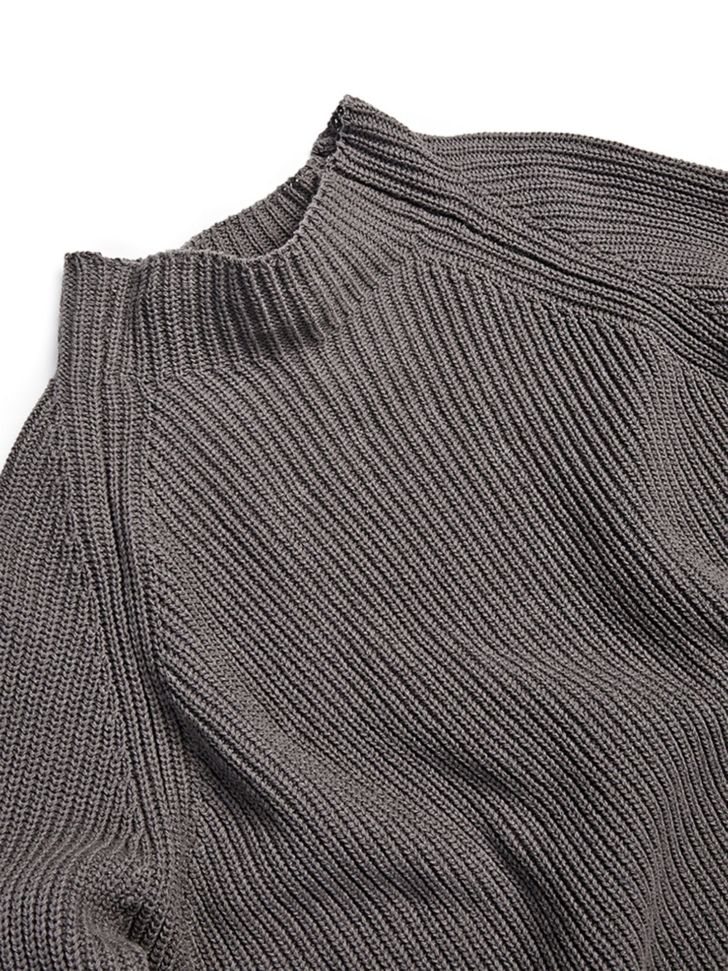 Recycelter Rundstrick-Mockneck | Will's Vegan Shop