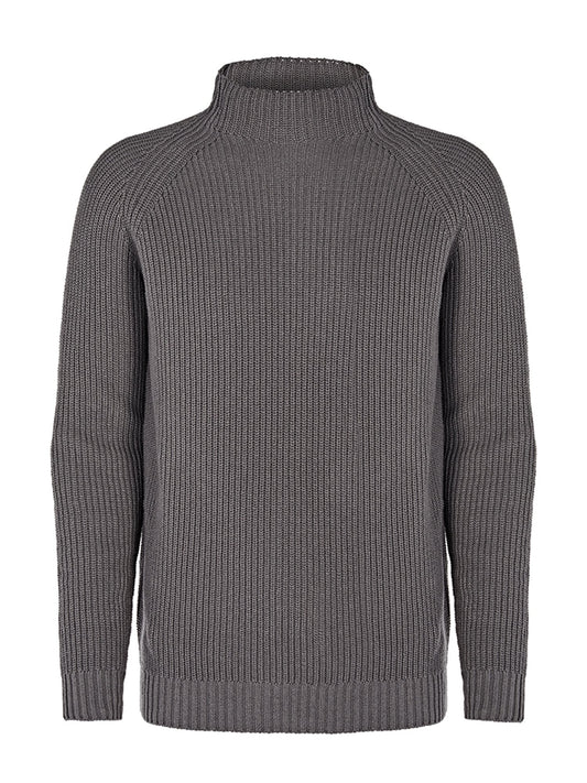 Recycelter Rundstrick-Mockneck | Vegane Strickwaren