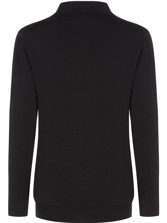 Recyceltes langärmeliges Polo | Vegane Strickwaren