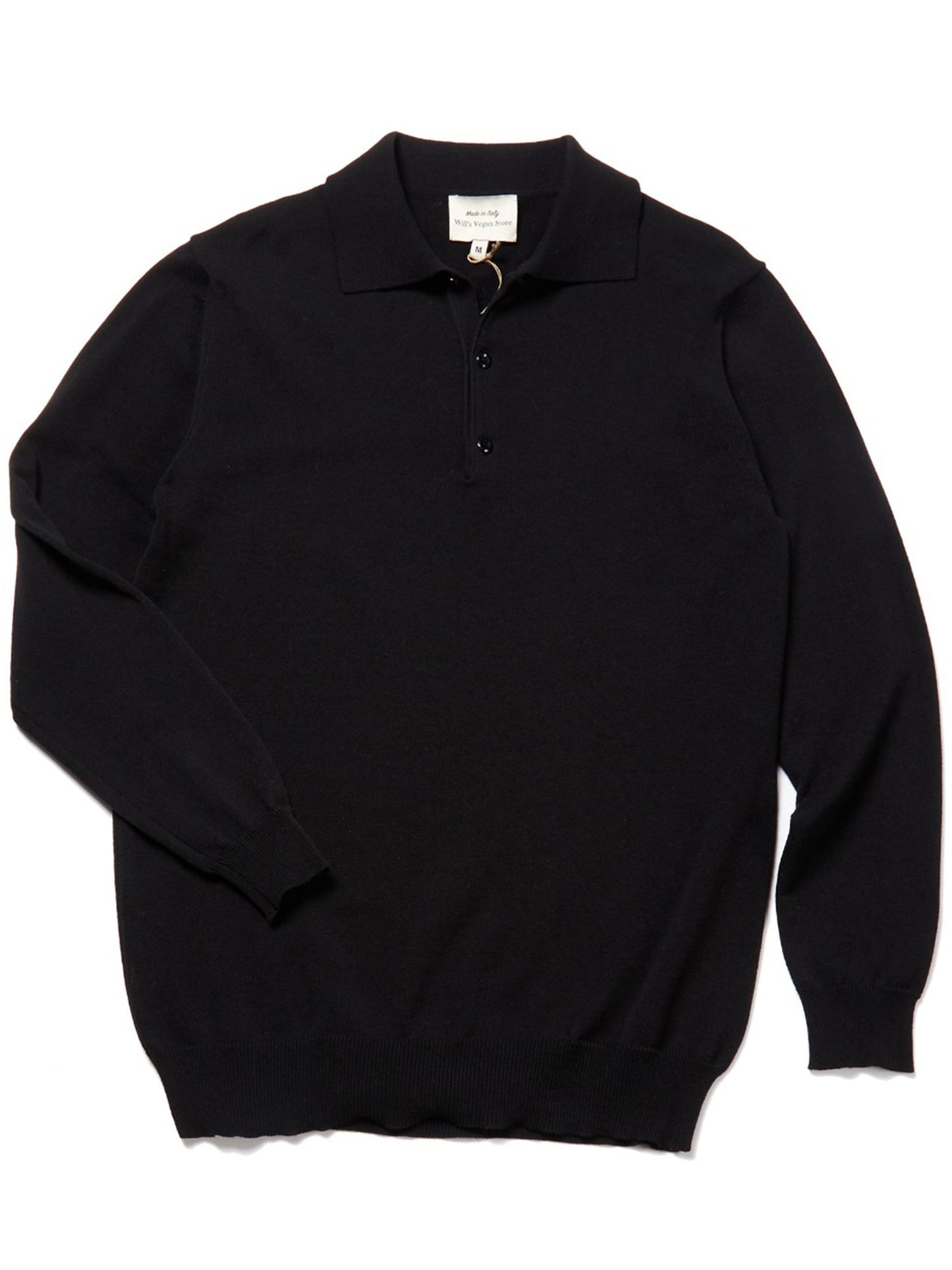 Recyceltes langärmeliges Polo | Will's Vegan Shop