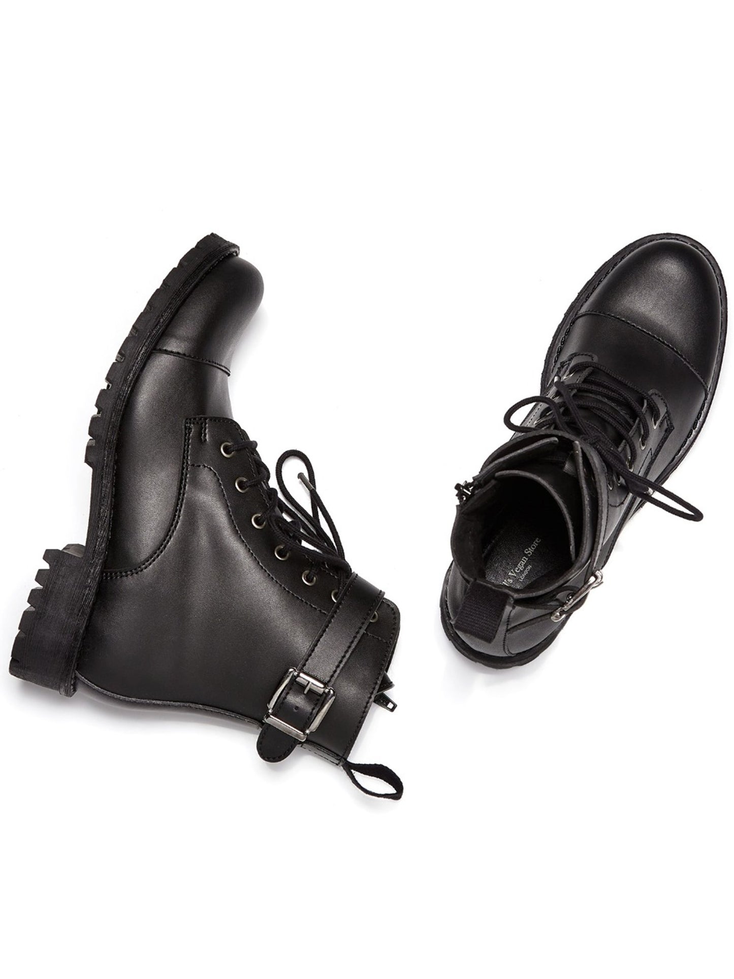 Arbeitsstiefel mit Schnallen | Will's Vegan Shop