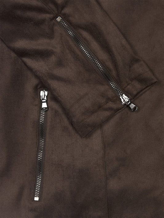 Vegane Wildleder-Biker-Jacke | Vegane Lederjacken