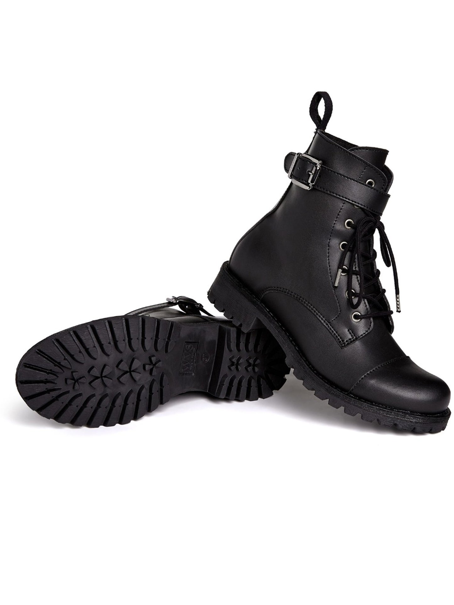 Arbeitsstiefel mit Schnallen | Will's Vegan Shop