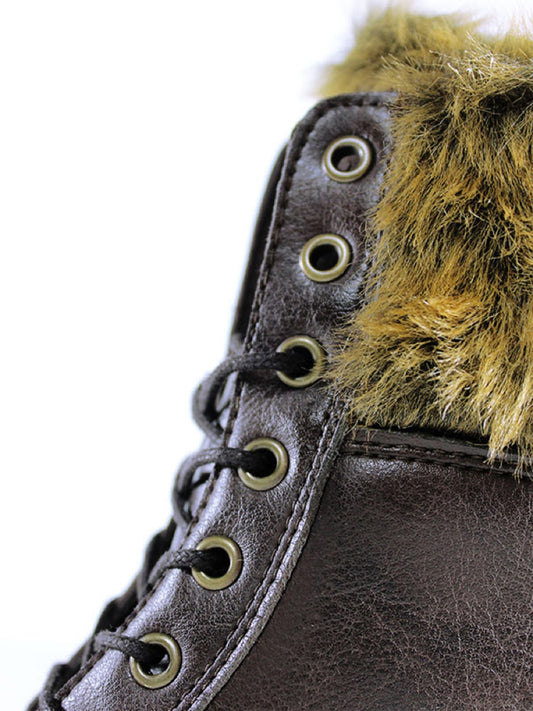 Isolierte Aviator-Stiefel | Vegane Winterstiefel