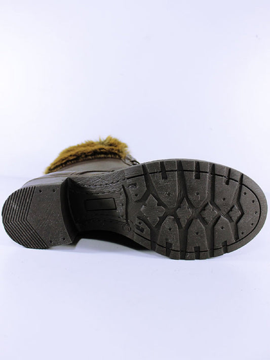 Isolierte Aviator-Stiefel | Vegane Winterstiefel