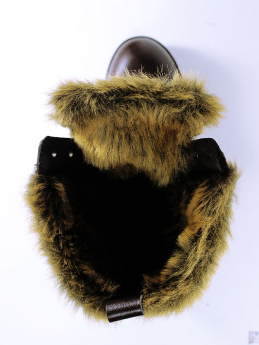 Isolierte Aviator-Stiefel | Vegane Winterstiefel